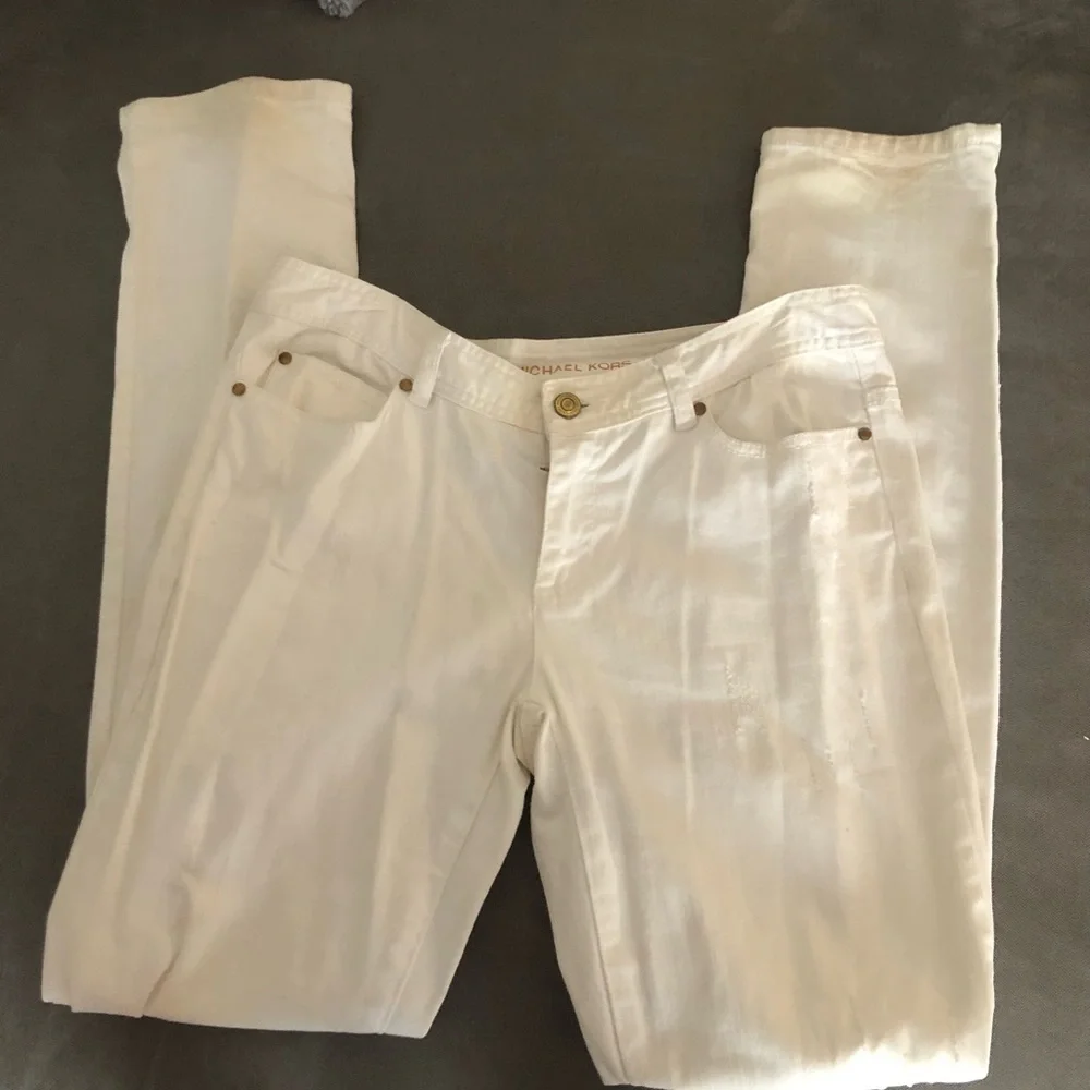 Michael Kors white skinny jeans. - Picture 2 of 12